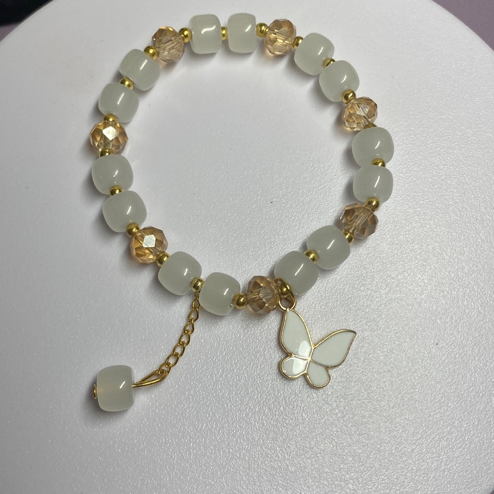 White butterfly bracelet